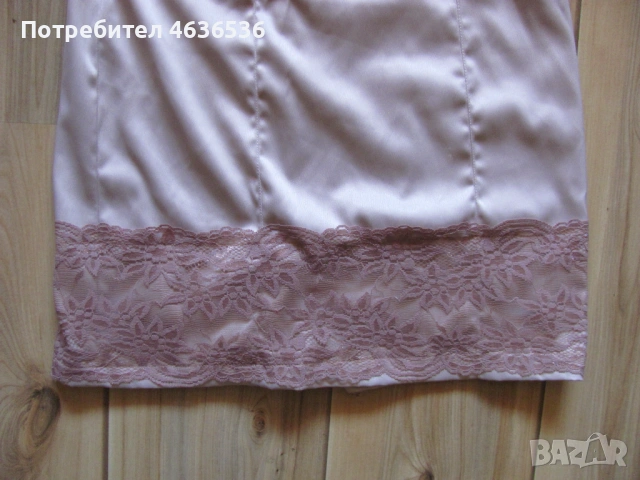 Дамска Рокля сатен с дантела, снимка 4 - Рокли - 53438008