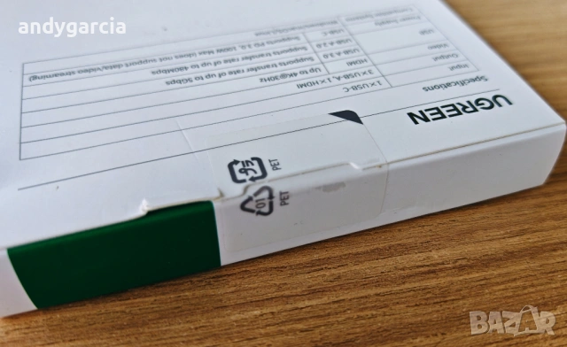 UGREEN 5-in-1 USB-C Hub 100W PD 4K@30Hz HDMI Resolution Up to 5 Gbps via 3 USB-A Ultra Slim адаптер, снимка 6 - USB Flash памети - 54079433