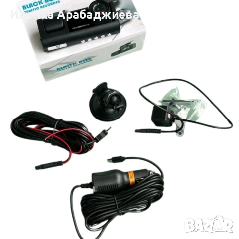 Видеорегистратор Black BOX Super HD 1296P + задна камера, снимка 3 - Камери - 53441452