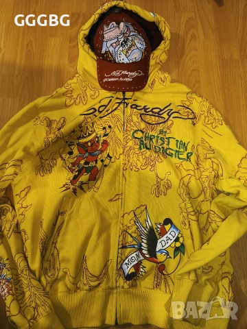 Ед Харди суичър, часовник, шапка., снимка 6 - Мъжки - 52596400