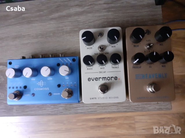 Reverbs (Pigtronix Cosmosis, UAFX Evermore & Heavenly) 