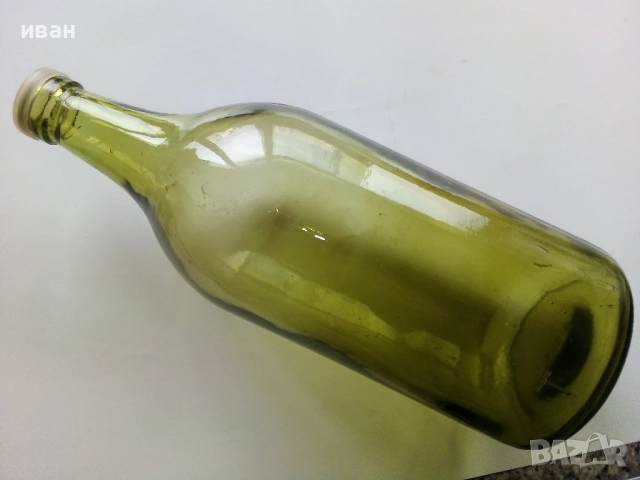Голямо старо стъклено шише 3л., снимка 2 - Антикварни и старинни предмети - 53012175