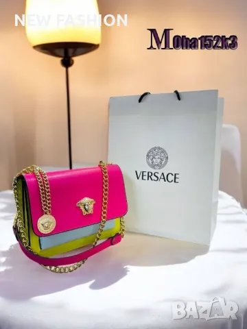 Дамски Кожени Чанти : VERSACE , снимка 1 - Чанти - 47155126