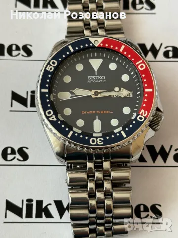 SEIKO  SKX 009 Pepsi Automatic , снимка 8 - Мъжки - 47341007