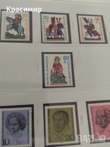 Германия минт 1970 г., снимка 3 - Филателия - 52343697