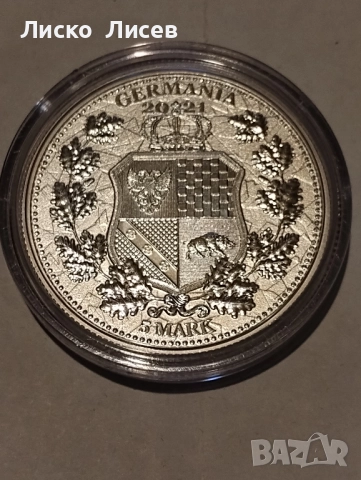 Германия 5 марки 2021, снимка 4 - Нумизматика и бонистика - 52265533