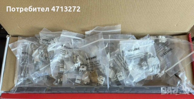 Комплект KELINE Keystone Jack, Category 6A, RJ45/s, снимка 2 - Друга електроника - 53149466