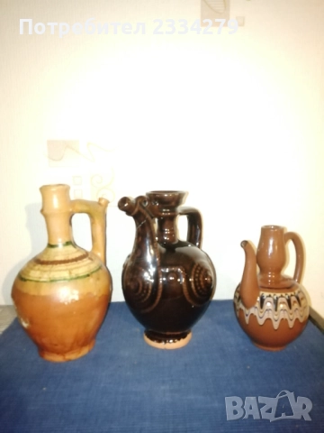 Стари глинени-каменни съдове от различни години и грънчари. , снимка 14 - Антикварни и старинни предмети - 52830110
