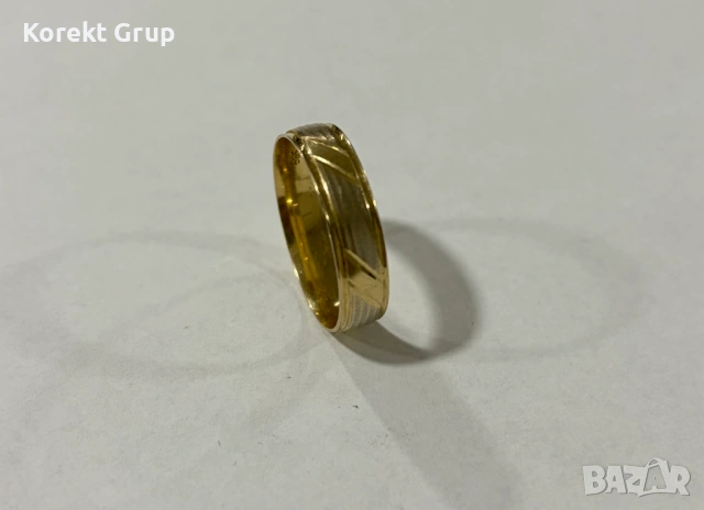 Златен пръстен 2.9 грама 14 карата, снимка 6 - Пръстени - 53037406