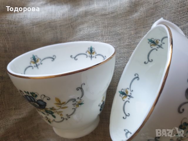 Порцеланови чаши за чай,кафе- Mayfair fine bone china staffordshire england, снимка 4 - Чаши - 45147711