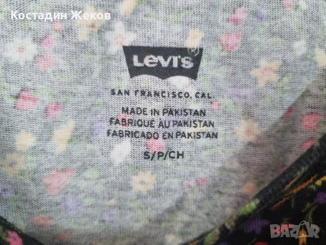 Много сладка дамска оригинална блузка памучна.  Levi's , снимка 3 - Тениски - 46625564