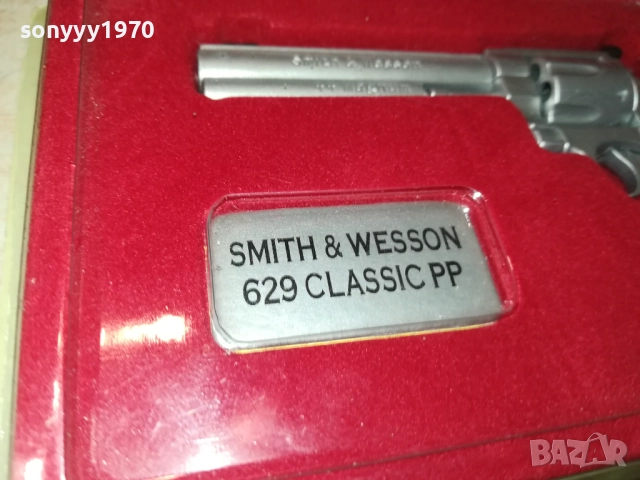 SMITH & WESSON-МЕТАЛЕН РЕВОЛВЕР ВНОС GERMANY 0709251057LCHERY, снимка 9 - Колекции - 51631049