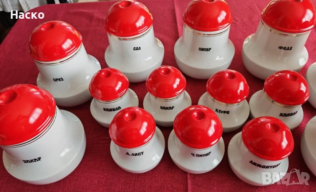 Порцеланови буркани за подправки, снимка 2 - Кутии за храна - 50902111