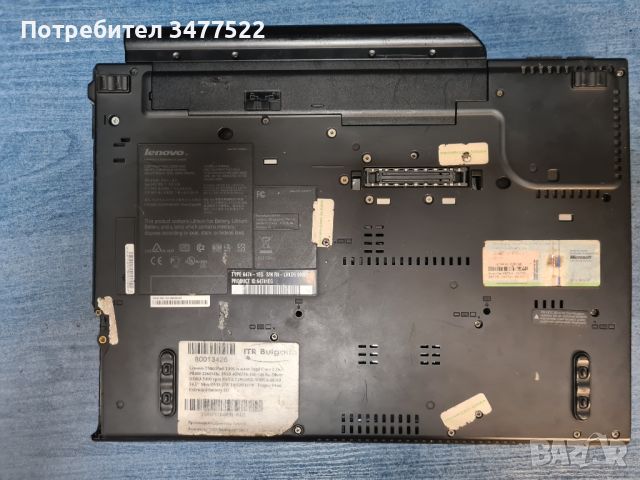 лаптоп Lenovo ThinkPad T400 Intel C2D P8400, 4GB DDR3, HDD 250GB, 14.1", снимка 6 - Лаптопи за дома - 45116463