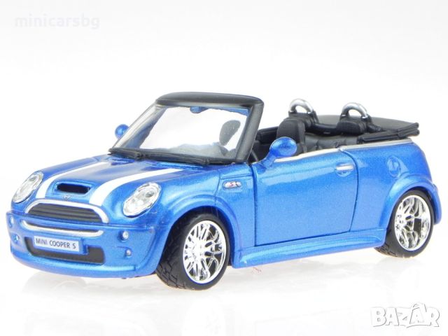 Метални колички: Mini Cooper S Cabriolet - Bburago, снимка 1 - Колекции - 45943677