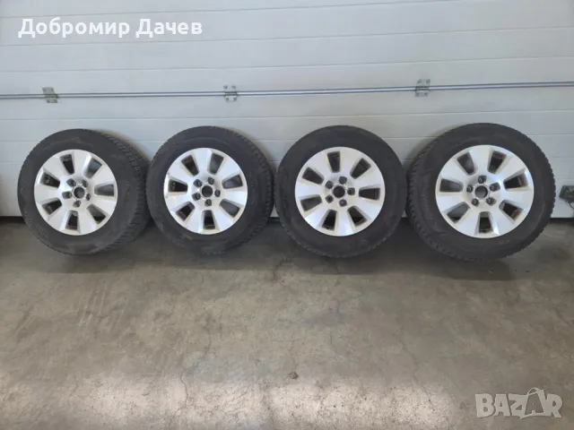 4 бр. Оригинални Audi джанти със зимни гуми Hankook Winter I*cept RS3 DOT 23 225/60/R16 98H , снимка 1 - Гуми и джанти - 48343629