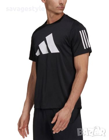 Мъжка тениска ADIDAS Training FreeLift 3-Stripes Tee Black, снимка 1 - Тениски - 46185564