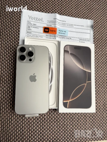 НОВ❗️36М ГАРАНЦИЯ❗️iPhone 16 Pro Max❗️ Лизинг от 84лв/мес Natural Titanium 256GB❗️ 