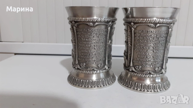 Немски чаши за вино и ракия 130 мл, Antik*Vintage #94, снимка 2 - Антикварни и старинни предмети - 52420275