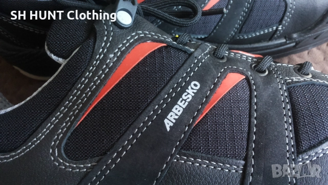 ARBESKO Leather Work Safetu Shoes размер EUR 45 работни обувки с бомбе естествена кожа WS1-37, снимка 6 - Други - 51991888