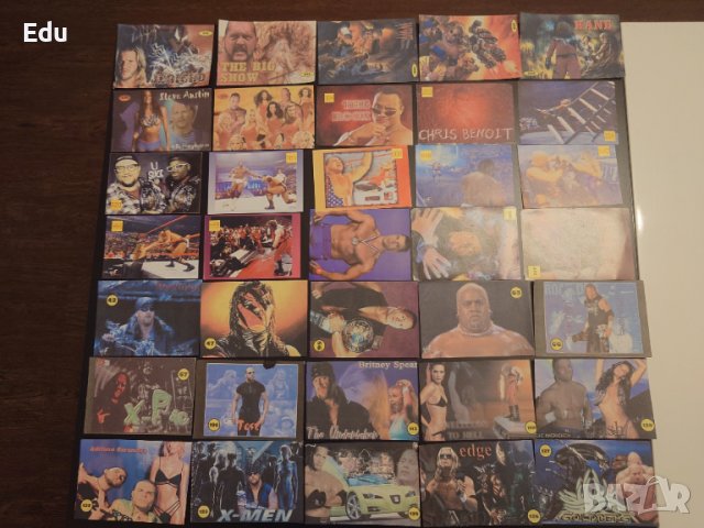 Продавам и разменям листчета с кечисти от WWF WWE, снимка 3 - Колекции - 25172921