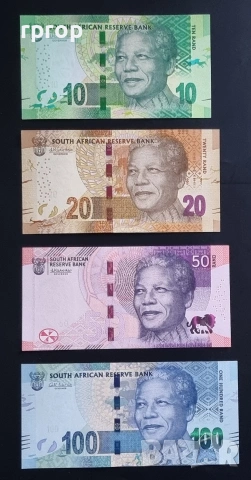 ЮАР. Южна Африка. 10, 20, 50 и 100 ранда. 2013 - 2025 година.UNC., снимка 6 - Нумизматика и бонистика - 49226650