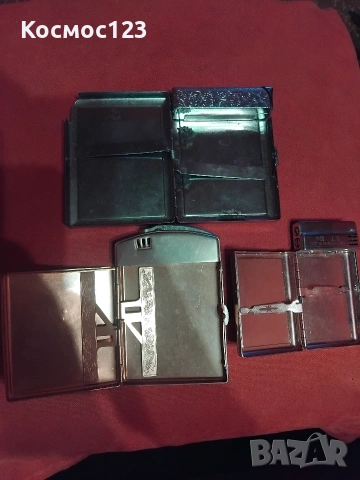 Стари табакери със запалки, снимка 4 - Колекции - 53154604