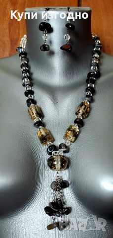 💕💕💕Бижута от естествени камъни 🎁подарък 🎁 💕💕💕, снимка 2 - Колиета, медальони, синджири - 52141033