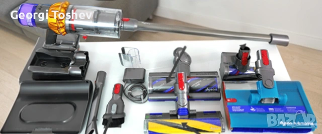 Продавам Dyson v15s, за сухо и мокро почистване-пълен комплект, снимка 5 - Прахосмукачки - 53613794