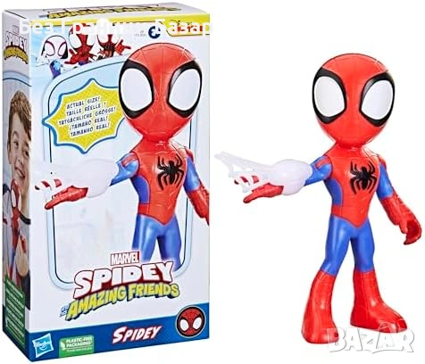 Нова играчка Marvel Spidey 22.5см суперразмерна фигура с уеб аксесоар, 3+, снимка 3 - Други - 53524722