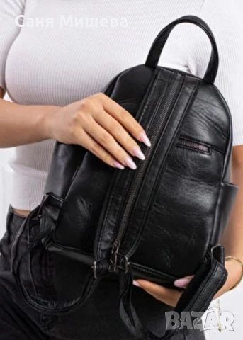 Раница от естествена кожа, снимка 2 - Раници - 52905126