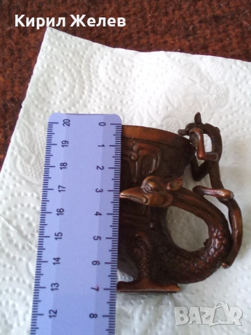 Китайска бронзова чаша 45874, снимка 9 - Колекции - 53754611