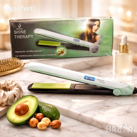 Професионална преса за коса SLDZKJ Shine Therapy – Керамика с Витамин Е