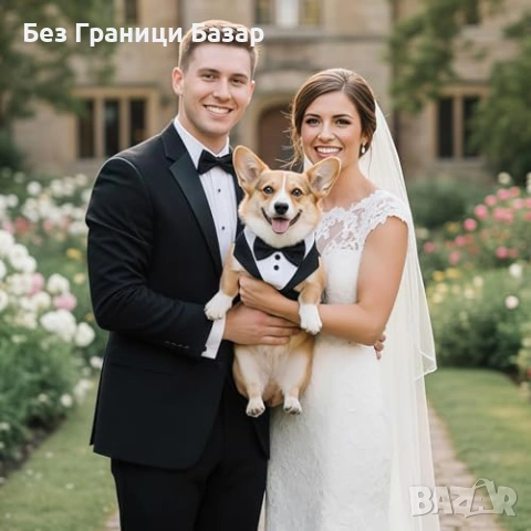 Нов Подплатен регулируем нагръдник смокинг с повод за малки кучета М размер , снимка 5 - За кучета - 54225523