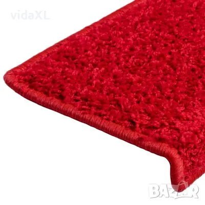 vidaXL Стелки за стъпала, 10 бр, 65x21x4 см, червени（SKU:149829）, снимка 4 - Други - 48513973