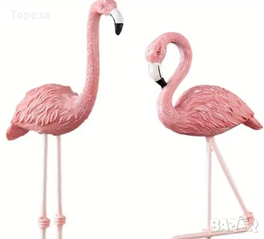 🆕️Декорация - фигури фламинго , снимка 3 - Статуетки - 51950788