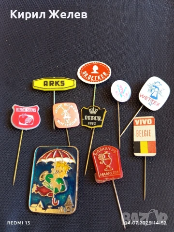 Лот значки 10 броя от цял свят перфектно състояние за КОЛЕКЦИЯ ДЕКОРАЦИЯ 11346