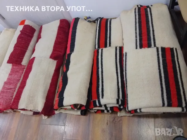 вълнени тъкани одеала / завивки / черги старинни , снимка 2 - Антикварни и старинни предмети - 49772263