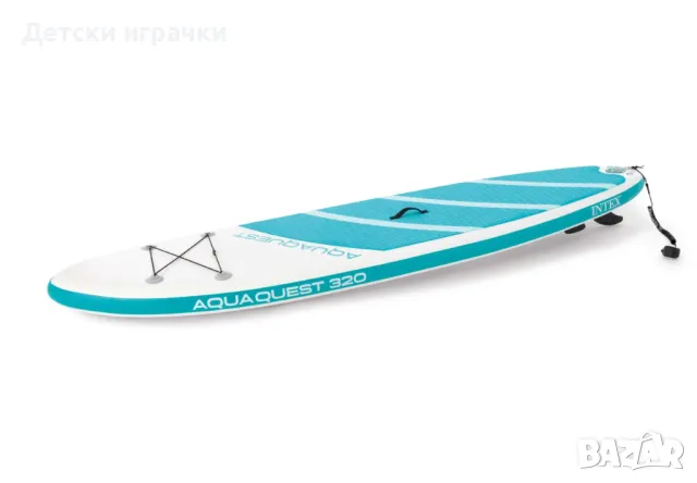 Надуваем SUP борд с гребло INTEX Aqua Quest 320, 302 х 81 х 15 см, падълборд, снимка 2 - Водни спортове - 50394457