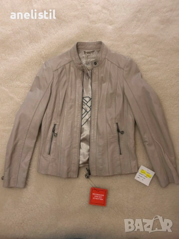 Чисто ново кожено яке с етикети – стил и класа на страхотна цена!