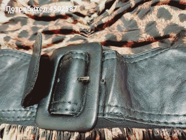 Леопардова къса рокля/туника от Goddess London, снимка 2 - Рокли - 52681455