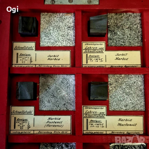 Оригинален немски учебен металографски комплект,JANUS, снимка 4 - Други машини и части - 53004827