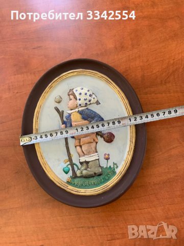 ПАНО ФИГУРА БЯЛА КЕРАМИКА ОТ 70-ТЕ НА МИНАЛИЯ ВЕК РЕЛЕФ, снимка 6 - Пана - 51091634