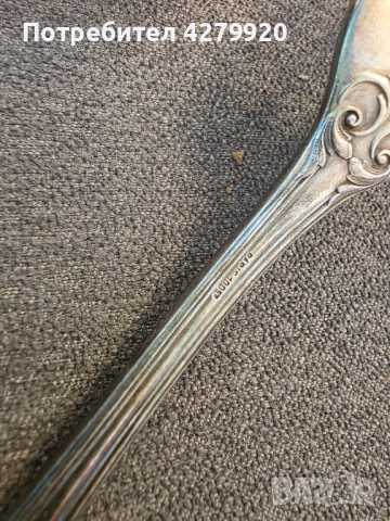 Посребрени,стари прибори за салата, снимка 5 - Антикварни и старинни предмети - 52937464