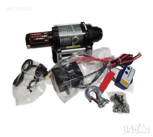 Eлектрическа лебедка с дистанционно 5500LBS, 12V, до 2.5 тона, снимка 6 - Аксесоари и консумативи - 49749502