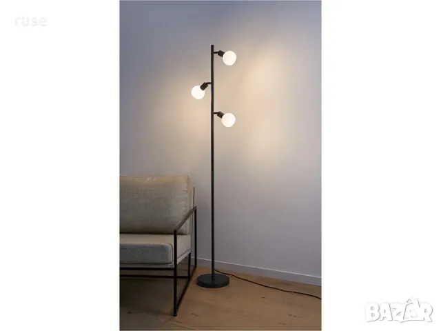 НОВ! Лампион стояща лампа 159см черна