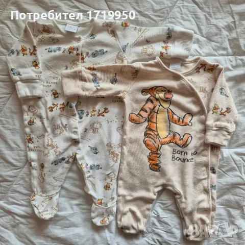 🧸🧸🧸
2 бр бебешки ромпъри 
56/62 см/ 0-3 месеца, снимка 1 - Комплекти за бебе - 48625034