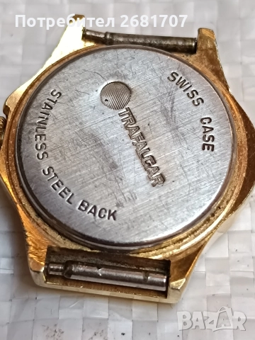 позлатен дамски часовник Trafalcar , снимка 3 - Мъжки - 52966805