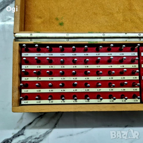 Комплект Мерителни щифтове 4-5мм , снимка 9 - Шублери - 48785139