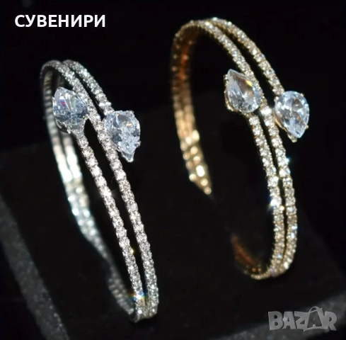 Елегантна гривна със синтетичен цирконий , снимка 8 - Гривни - 51918617